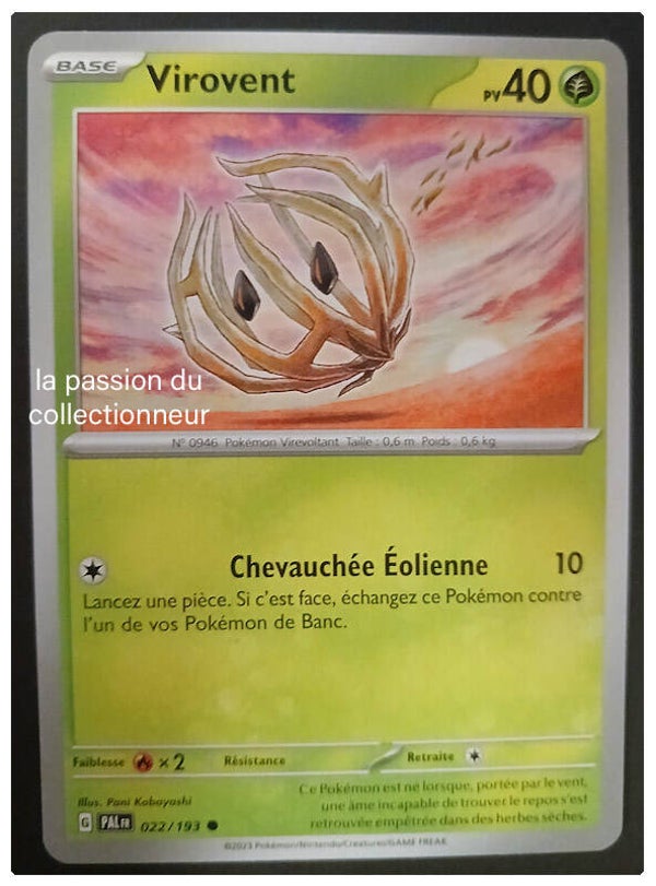 Carte pokémon de Virovent 022/193