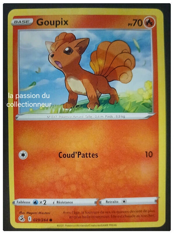 Carte pokémon de Goupix 029/264