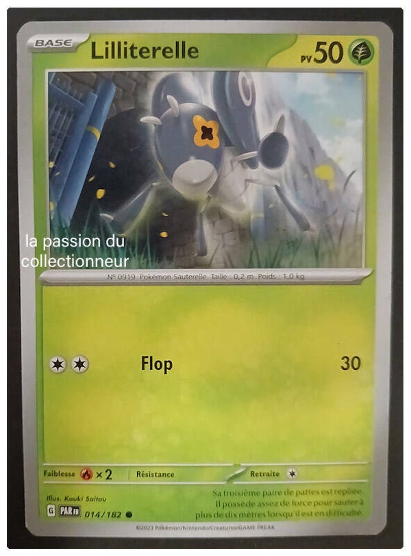 Carte pokémon de Lilliterelle 014/182