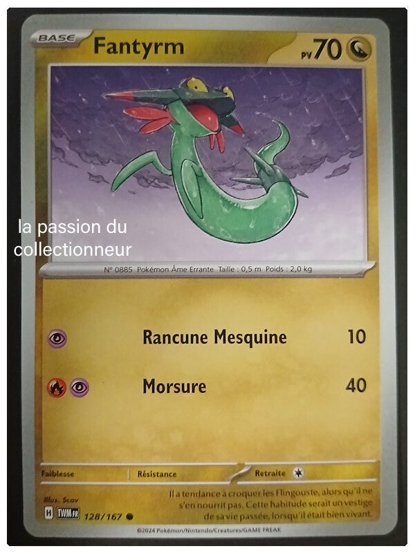 Carte pokémon de Fantyrm 128/167