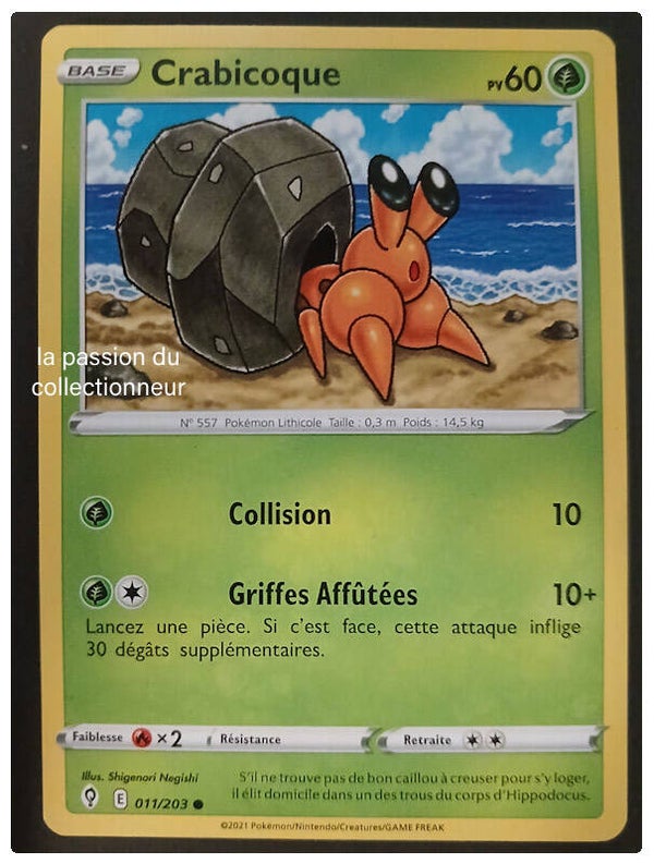 Carte pokémon de Crabicoque 011/203