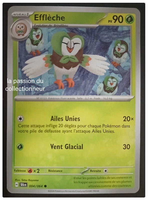 Carte pokémon de Effléche 004/064