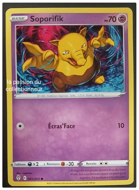 Carte pokémon de Soporifik 061/203