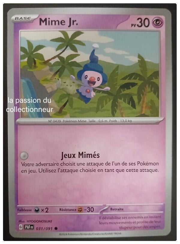 Carte pokémon de Mime Jr 03/091