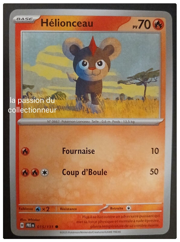 Carte pokémon de Hélionceau 015/131