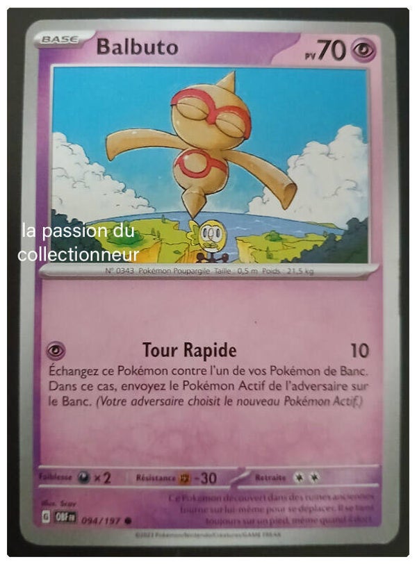 Carte pokémon de Balbuto 094/197