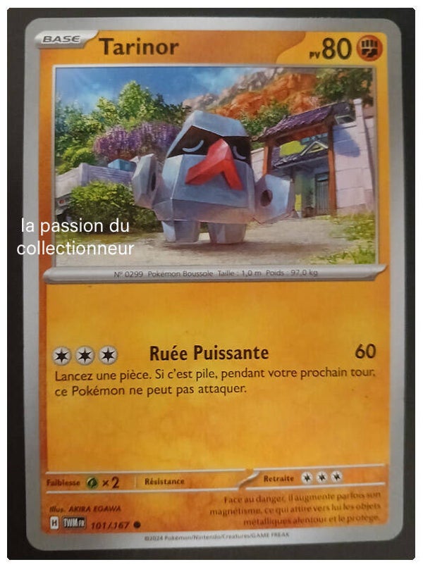 Carte pokémon de Tarinor 101/167