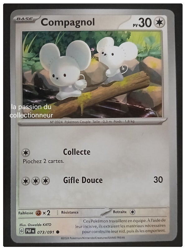Carte pokémon de Compagnol 073/091