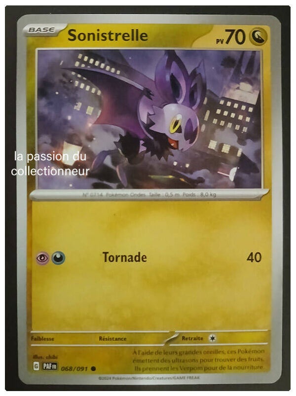 Carte pokémon de Sonistrelle 068/091