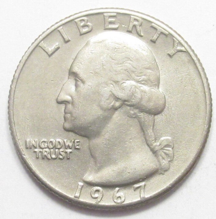 Quarter dollar d'Amérique année 1967