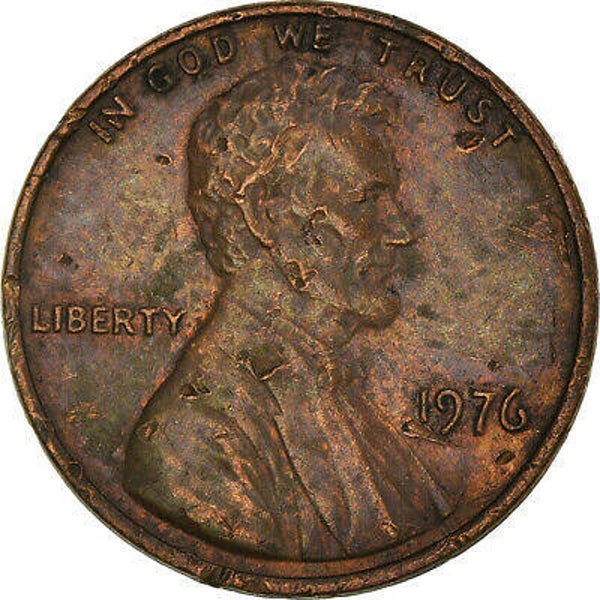 One cent d'Amérique année 1976