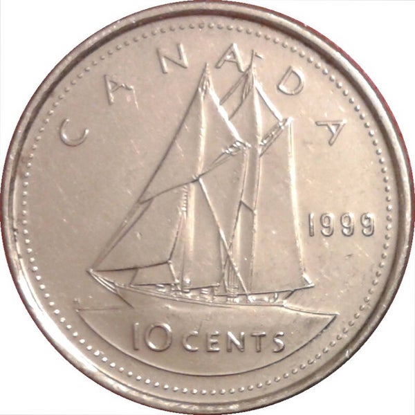 10 centimes Canada année 1999