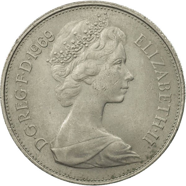 10 new pence Britanniques année 1969