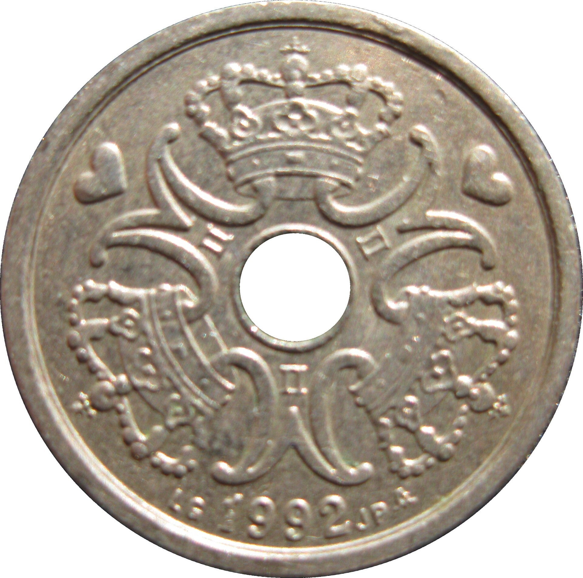 1 krone du Danemark année 1992