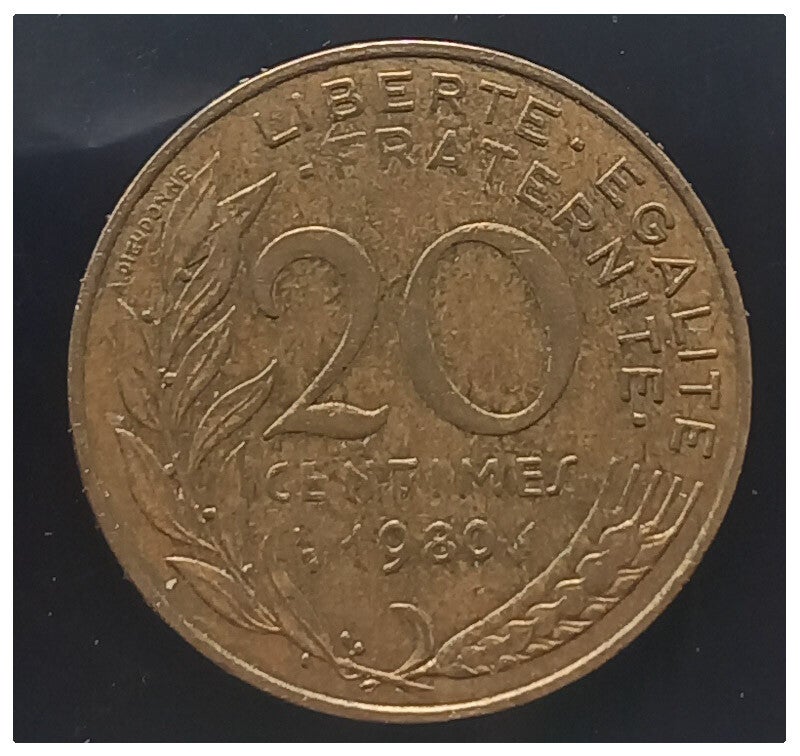 20 centime Marianne année 1980