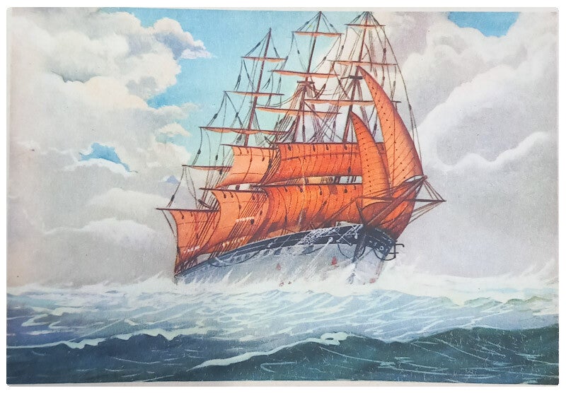 Carte postale thème bateaux