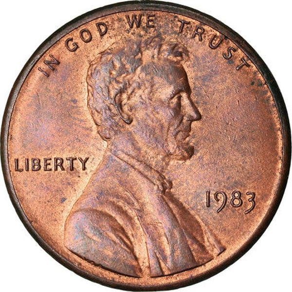One cent d'Amérique année 1983