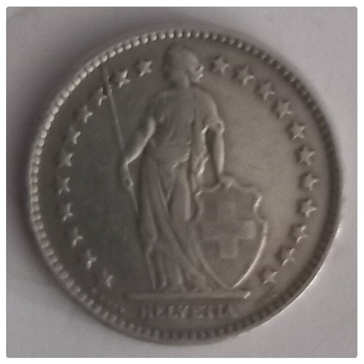 2 francs suisse année 1920B sup