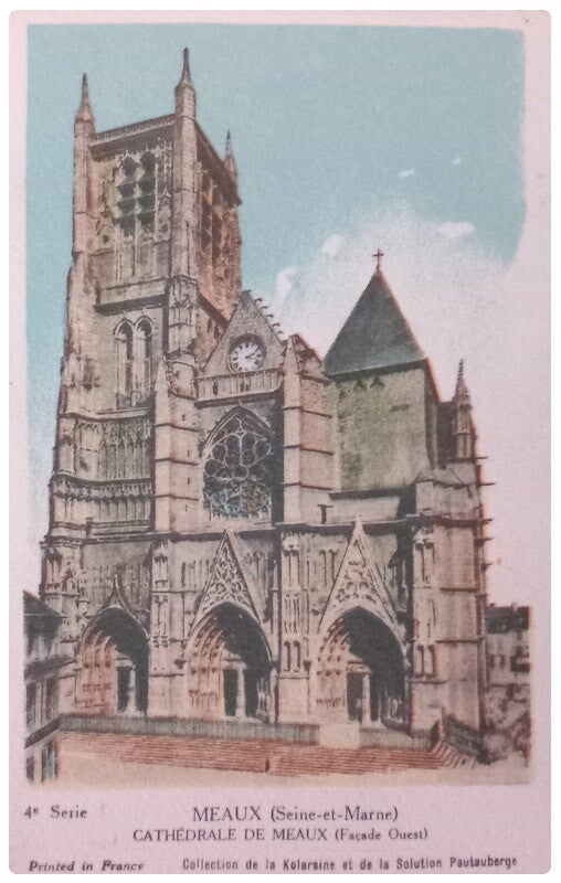 Carte postale de la cathédrale de meaux
