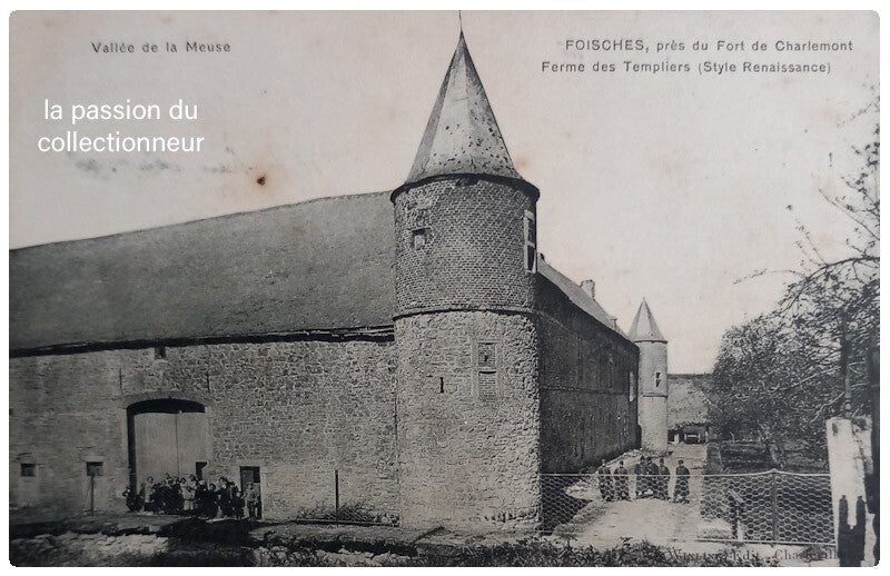 Carte postale de Foisches près du fort de charlemont ferme des templiers