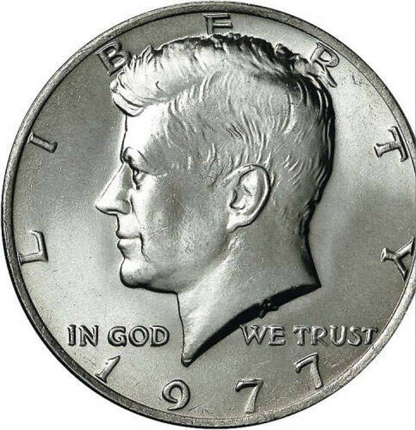 Half dollar d'Amérique année 1977