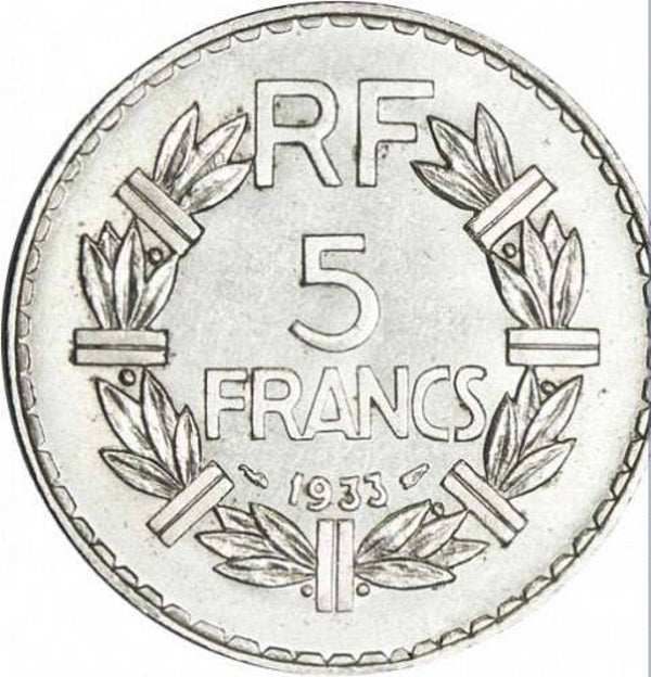 1 franc année 1933