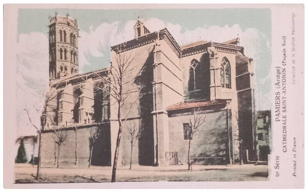 Carte postale de la cathédrale Saint Antoine à pamiers