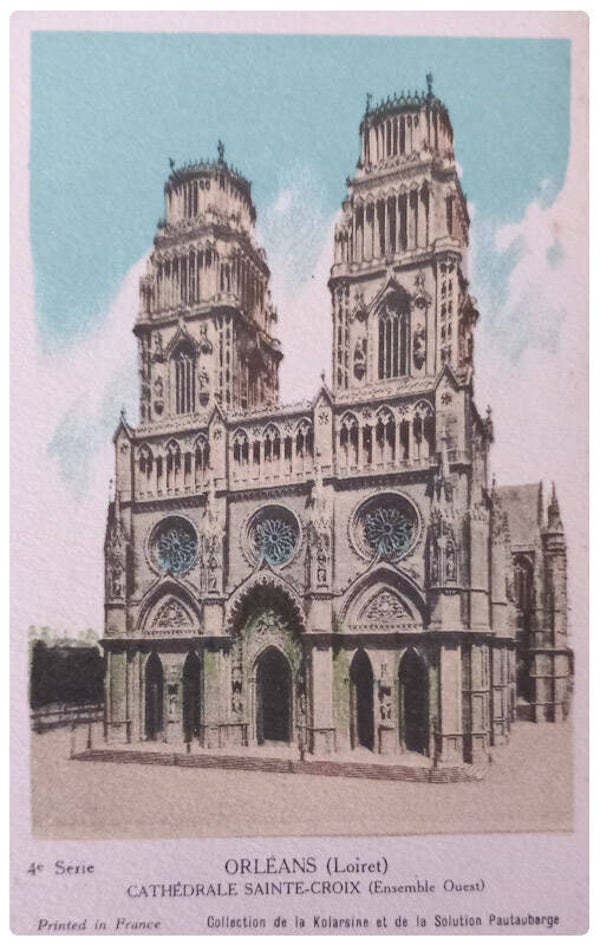 Carte postale de la cathédrale Sainte croix d'Orléans