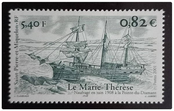 Timbre de Saint Pierre et Miquelon neuf numéro 752 ●