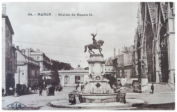 Carte postale de nancy statue de Renée 2