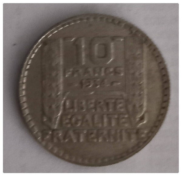 10 francs Turin année 1934