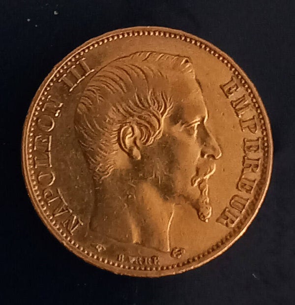 20 franc or Napoléon 3 année 1856A ttb+