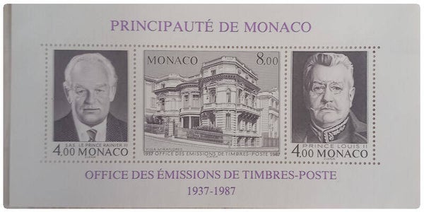 Timbre Feuillet de Monaco neuf numéro 39 ●