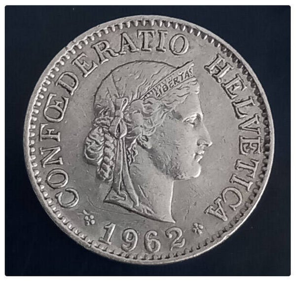 10 centimes suisse année 1962B