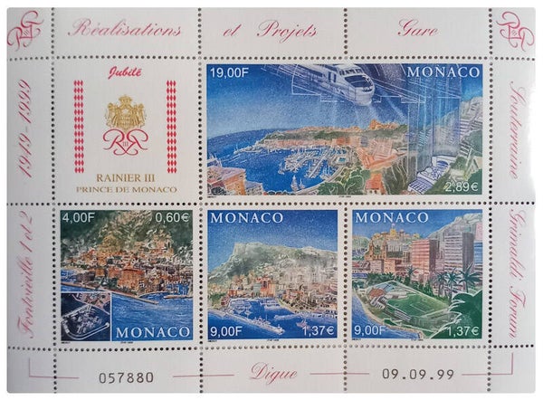 Timbre de Monaco neuf numéro 2221 à 2224 ●