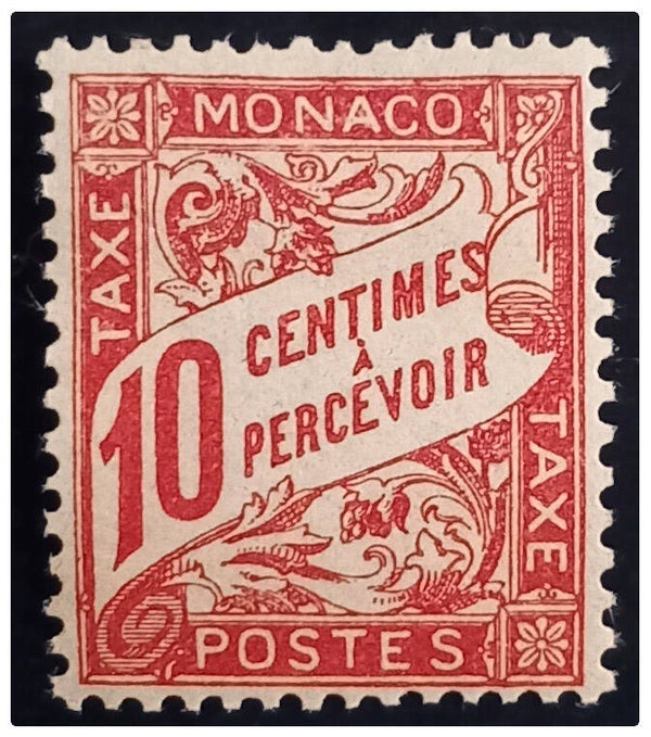Timbre taxe de Monaco neuf numéro 3 ●