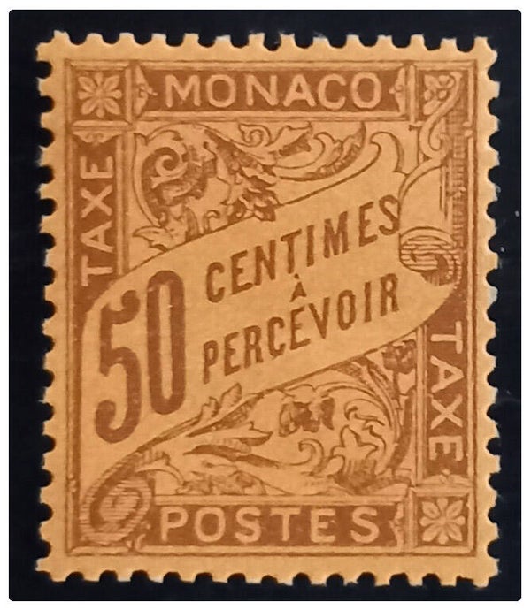 Timbre taxe de Monaco neuf numéro 7 ●