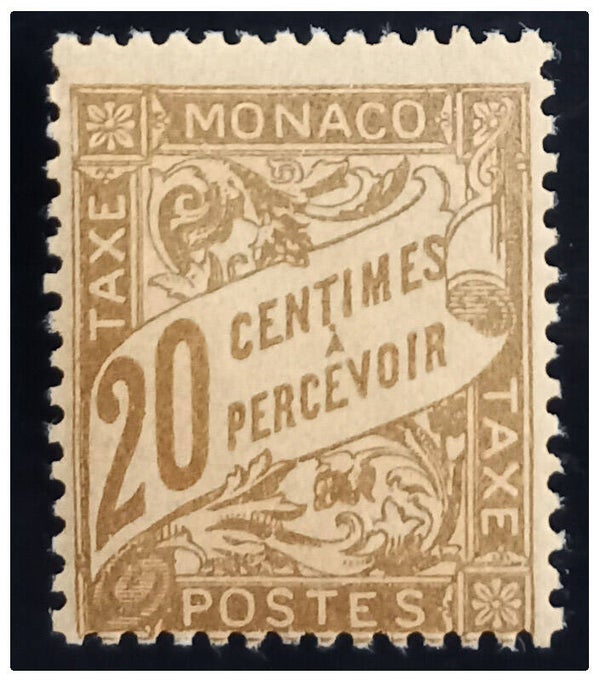 Timbre taxe de Monaco neuf numéro 18 ●