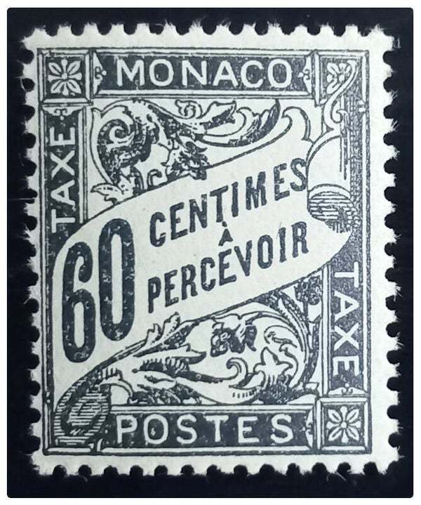 Timbre taxe de Monaco neuf numéro 21 ●