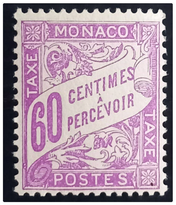 Timbre taxe de Monaco neuf numéro 22 ●