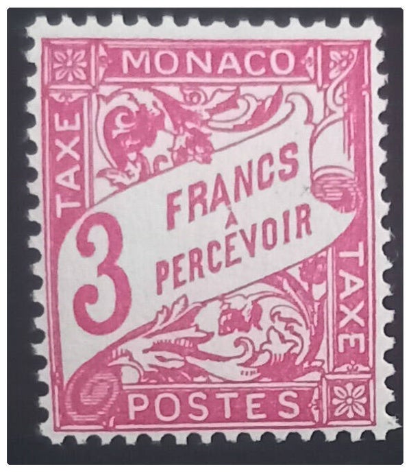 Timbre taxe de Monaco neuf numéro 25 ●