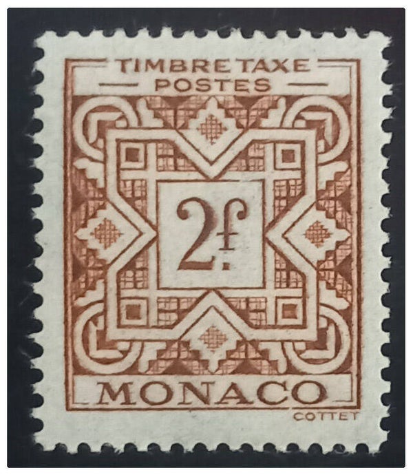 Timbre taxe de Monaco neuf numéro 33 ●
