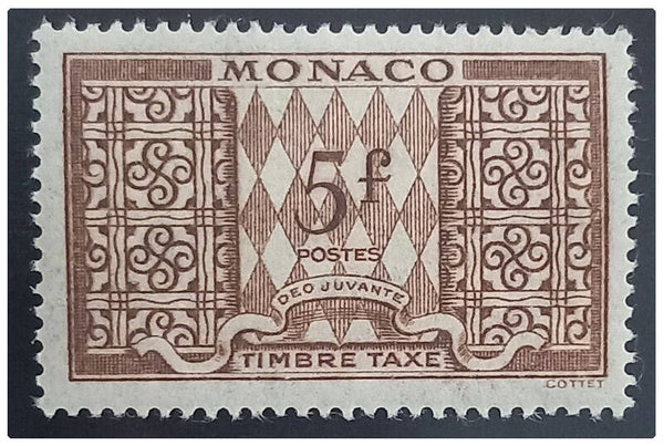 Timbre taxe de Monaco neuf numéro 36 ●