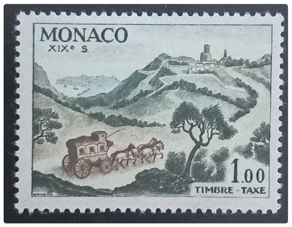 Timbre taxe de Monaco neuf numéro 62 ●