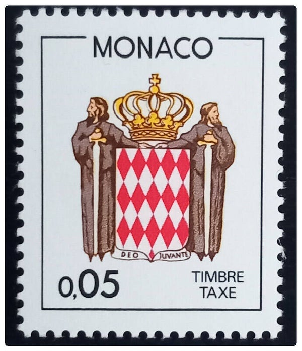 Timbre taxe neuf de Monaco numéro 75 ●