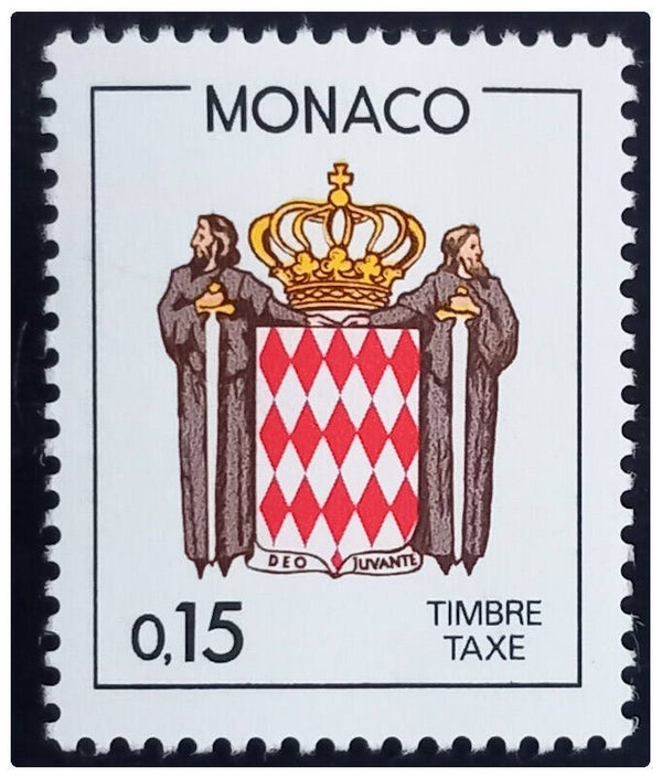 Timbre taxe neuf de Monaco numéro 77 ●
