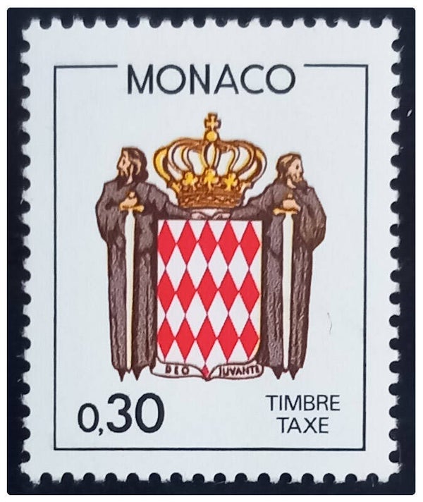 Timbre taxe neuf de Monaco numéro 79 ●