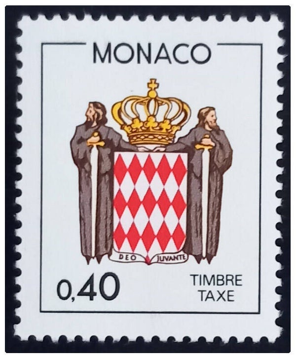 Timbre taxe neuf de Monaco numéro 80 ●