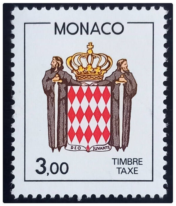 Timbre taxe neuf de Monaco numéro 81 ●