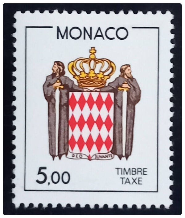 Timbre taxe neuf de Monaco numéro 82 ●
